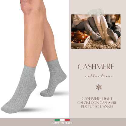 Calze Cashmere Light Donna Calzini Viscosa Cachemire Invernali Made in Italy Idea Regalo Natale