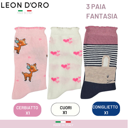 Calzini Bambina Caldo Cotone 6 Paia Gambaletti Neonato 0/6 mesi 6/12 mesi 12/18 mesi Made in Italy ASS2