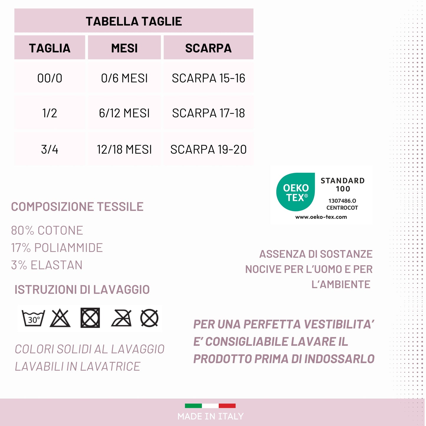 Calzini Neonata Cotone con pizzo 3 Paia Calzini 0/6 mesi -6/12 mesi -12/18 mesi  Mesi Made in Italy