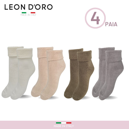 Calze da casa Donna, Calzettoni Invernali Donna, Calze Regalo Termiche 100% Made in Italy